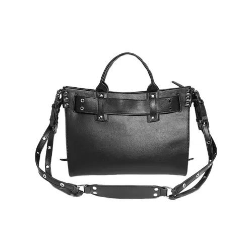 CHRISBELLA ПУ (полиуретан) Сумка-тоут байкерская сумка квадратная сумка сумка через плечо большая сумка женская черная