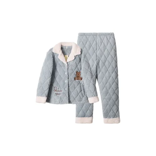 Dorame Серо-голубой Женские Пижамные Комплекты