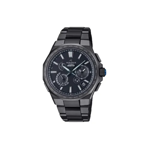 CASIO Солнечный Кварцевый Механизм Титан Ремешок Часы Мужские Черный Циферблат OCW T6000BR 1AJR