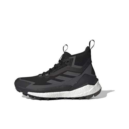 adidas Terrex FREE HIKER 2 Gore Te Износостойкий и Водонепроницаемый MID Топ Походная обувь Женские Черный Серый
