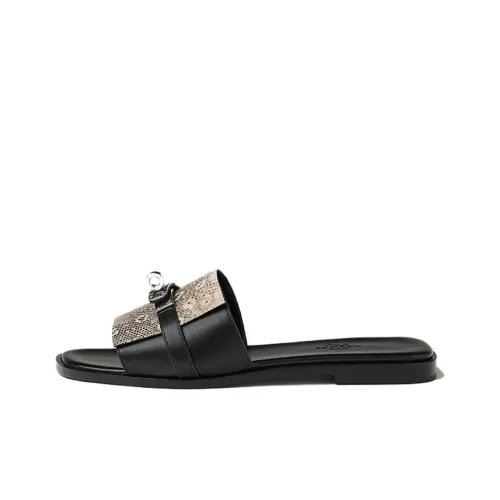 HERMES Giulia Слипоны Женские Черные