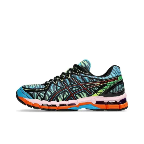KENZO x Asics Гель Kayano20 Low Топ Беговые кроссовки Мужской Синий Красный