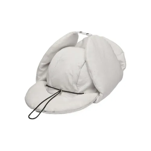 Maison Margiela Хлопок Деним Шапки-ушанки Женские Серый