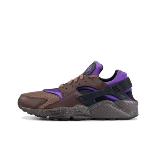 Nike Air Huarache Амортизация Износостойкий Низкий Топ Повседневные Беговые Кроссовки Унисекс Коричневый Фиолетовый