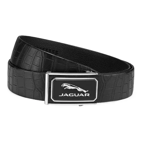 JAGUAR Ремни из коровьей кожи Мужской Черный Ширина 3,7 см