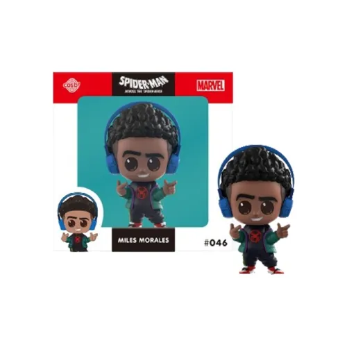 Hot Toys Паук Man ACROSS THE Паук Verse COSBI Майлз Моралес Фигурки в стиле чиби