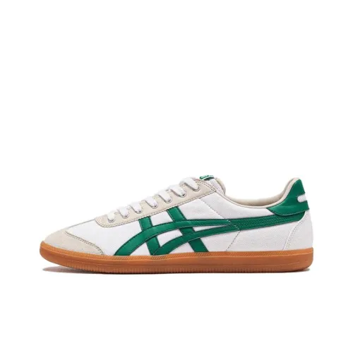 Onitsuka Tiger Tokuten Slip-Resistant Low-Top Skateboarding Shoes Unisex White Green Onitsuka Tiger Tokuten Скейтборд Низкие Кеды Унисекс Белый Зеленый