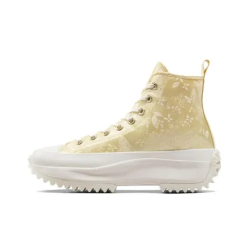 Converse Run Star Hike High Топ Кеды Женские Желтый Белый
