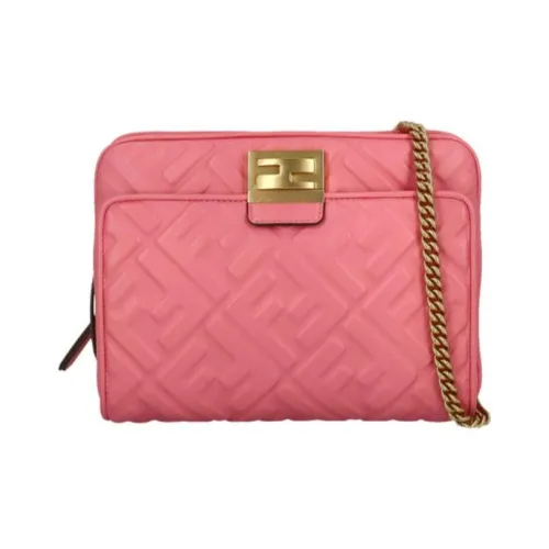 FENDI Lambskin Сумка через плечо Сумка через плечо Сумка через плечо Женская Розовая