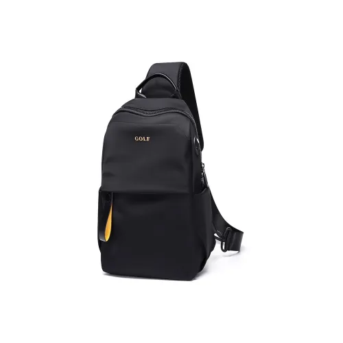 GOLF Полиамид Сумка через плечо Сумка на плечо Сумка Sling Средний Мужская Черная Темно-индиго Вороний Серый