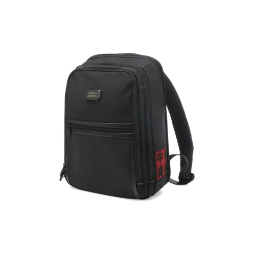 HORSEMEN Баллистический нейлоновый рюкзак среднего размера мужской черный