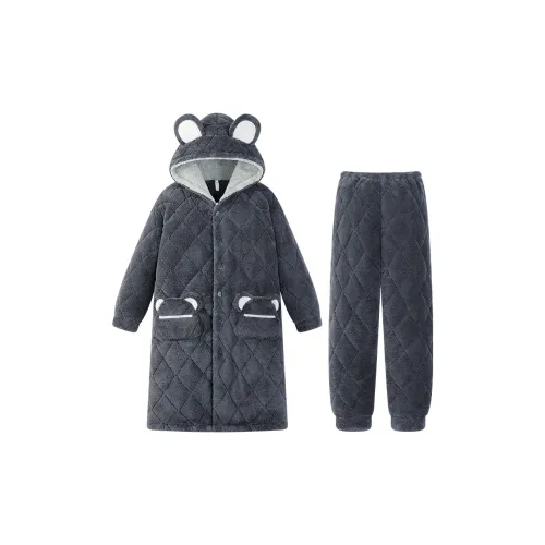 HUAIERWEI Пижамный комплект мужской черный