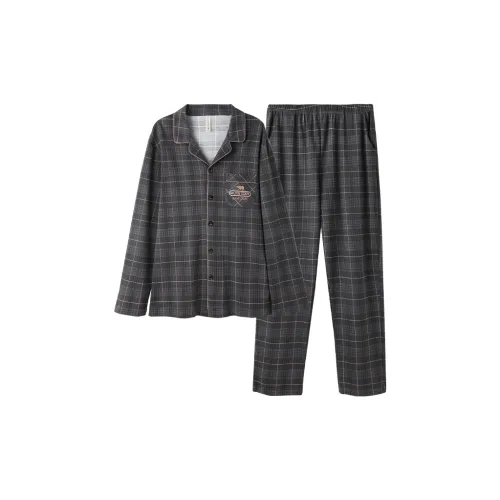 FENTENG M98333667 Noble Серый Мужской Пижамный Комплект
