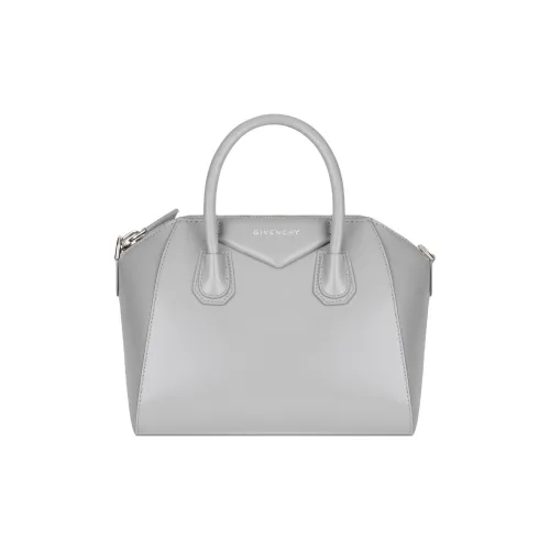 Givenchy Antigona Телячья кожа Сумка через плечо Сумка Маленькая Женская Светло-Серый