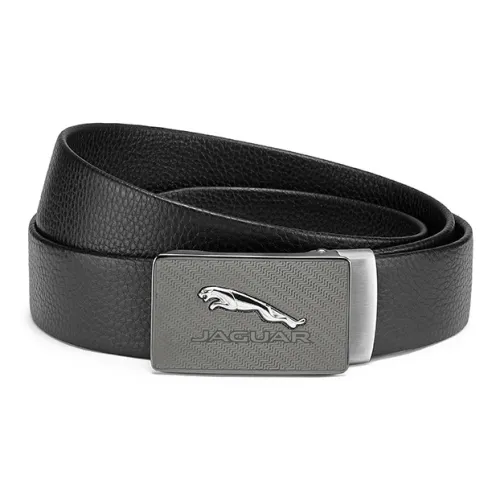 JAGUAR Ремни из коровьей кожи Мужской Черный Ширина 3,4CM