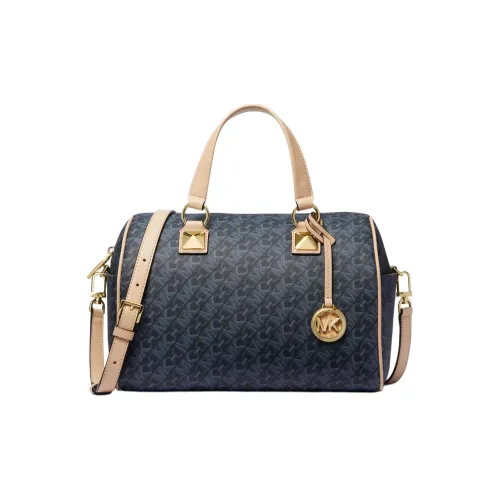 MICHAEL KORS Grayson Искусственная кожа Сумка через плечо Сумка среднего размера Женская Темно-синяя