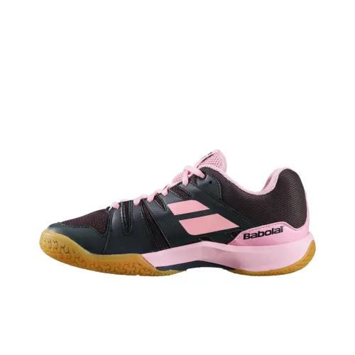 Babolat Амортизация Износостойкая Низкая Обувь для Бадминтона Женская Черная Розовая