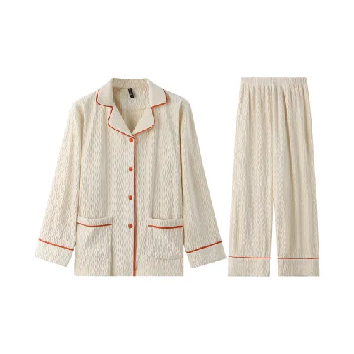 H YXIANG Пижамный комплект женский цвет экрю