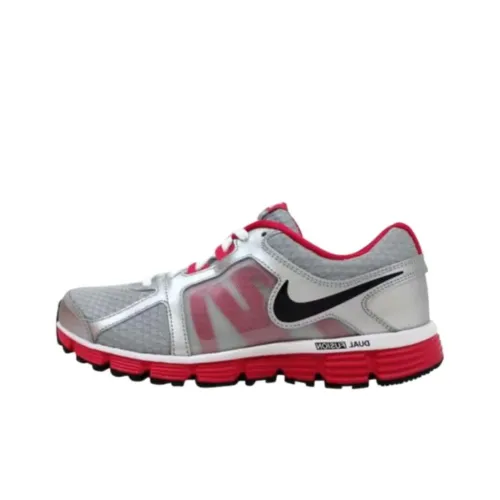 Nike Dual Fusion Амортизация Износостойкие Низкие Кроссовки для Бега Женские Серый Красный