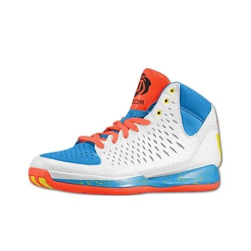 Adidas D Rose 3 Michigan Avenue Амортизация Износостойкий MID Топ Баскетбольные кроссовки Мужские Белый Синий