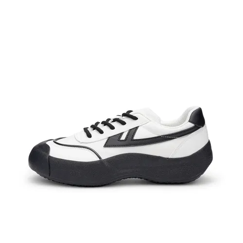 Warrior Heaven's Пава Ugly And Clumsy Обувь Устойчивая к абразиву противоскользящая Vintage Casual Обувь Унисекс Черный Белый