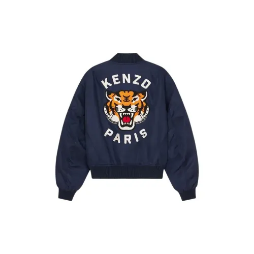 KENZO Женские куртки полуночного синего цвета