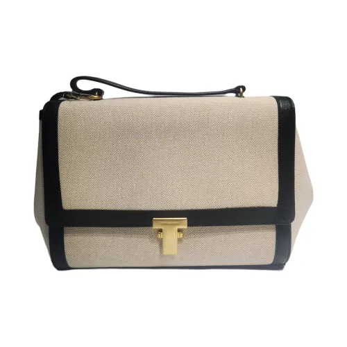 TORY BURCH Juliette Холст с кожей Сумка из холста Сумка через плечо Сумка Женская Черный Натуральный