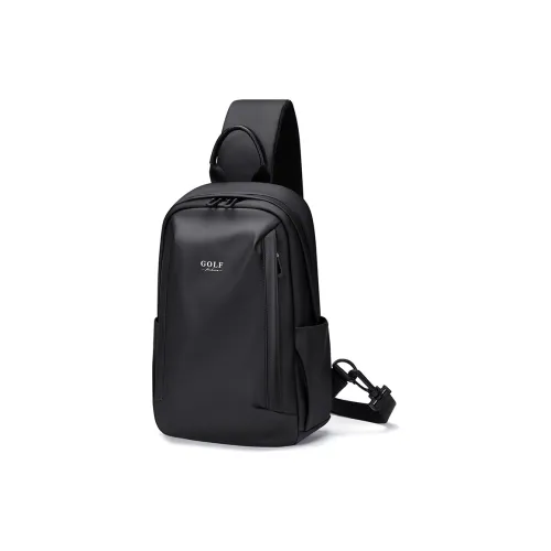 GOLF Oxford Laptop Сумка Одно плечо Через плечо Бананка Sling Сумка Большая Мужская Черный Серый Черный