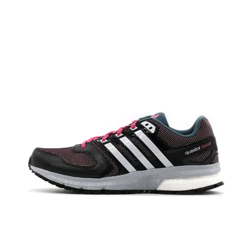 Adidas Амортизация Низкий Топ Беговые Кроссовки Женские Черный Розовый