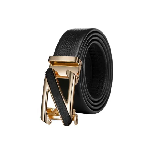 JEEP SPIRIT YOUNG Бизнес Коровья кожа Автоматическая застежка Легкий Роскошный Элегантный Кожаные ремни Мужской 3,5 см