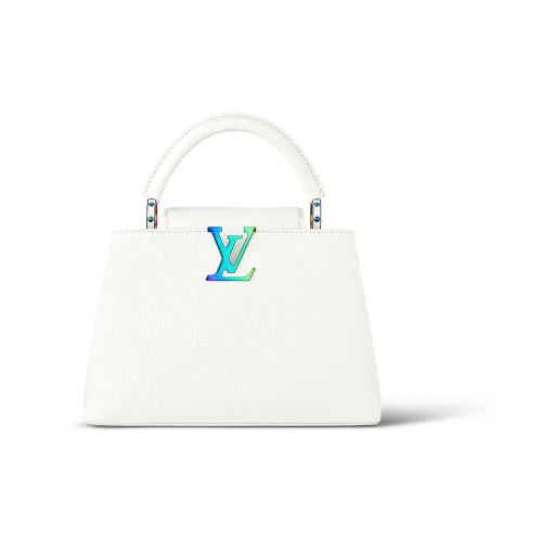 LOUIS VUITTON Capucines Taurillon Кожа Капусин Через плечо Тоут Сумка На одно плечо Маленькая Женская Снег