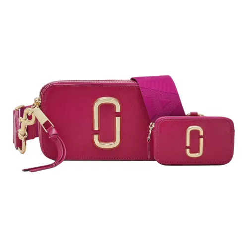 MARC JACOBS Крестообразная текстура кожа Camera Сумка Сумка через плечо Женская Lipstick Розовый