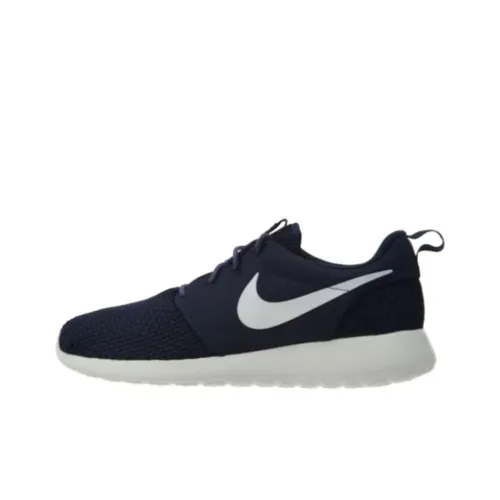 Nike Roshe One Амортизация Износостойкие Низкие Беговые Кроссовки Мужские Темно-Синие