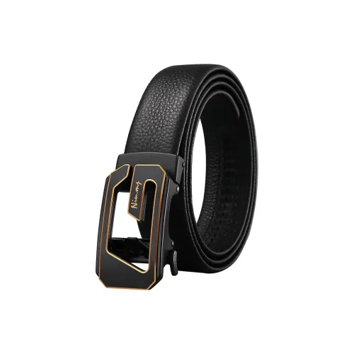 NIUMJ Деловой повседневный стиль Luxe автоматическая застежка кожаные ремни мужской ширина 3,5 см