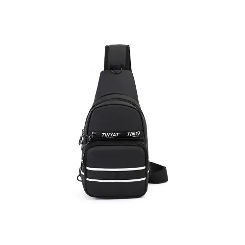 TINYAT Матовая замшевая сумка через плечо сумка-слинг маленькая унисекс черная