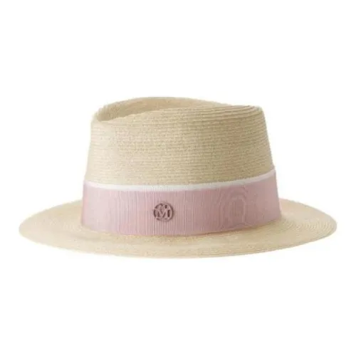 Maison Michel Пляжная соломенная шляпа Женская Бежевая