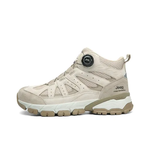 JEEP Уличная обувь Высокий топ Песочный Мужской