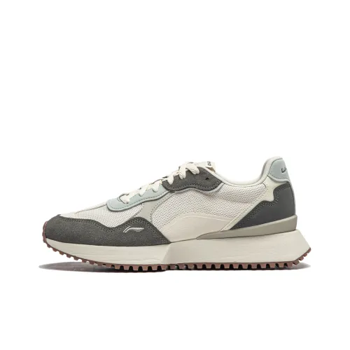 LINING Sports Life Collection Повседневный Низкий Топ Pearl White/Stone Gray/Water Gray Green Men's