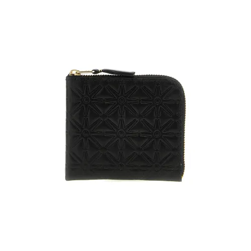 CDG Коровья кожа Держатель для карт кошелек Мужской Черный