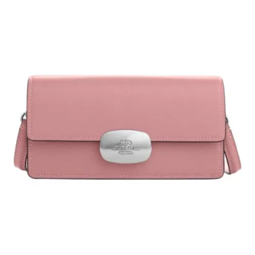 COACH Eliza Коровья кожа Сумка через плечо Маленькая Женская Аутентичная Розовая