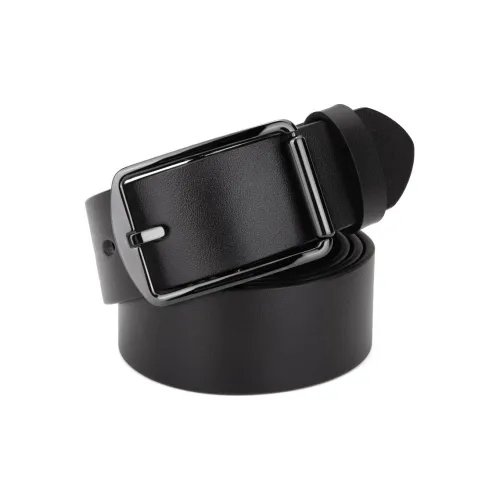 Cows Reign Бизнес Grade Гипоаллергенный Черный Керамика Шпилька Кожаные ремни Мужской Ширина 3,7 см