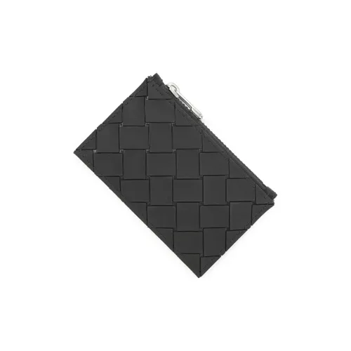 Bottega Veneta Ткань Держатель для карт и кошелек Унисекс Черный