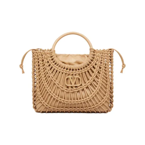 Valentino Кожа Тоут Сумка Сумка для покупок Сумка Женская Цвет Капучино