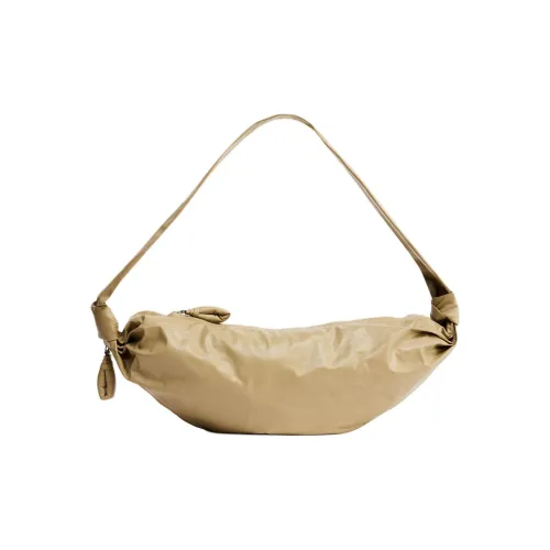 Lemaire Croissant Series Телячья кожа Круассан Сумка Сумка Сумка через плечо Сумка через плечо Средний Женская Бумага Кожаный Серый