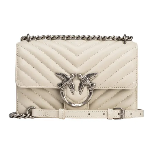 PINKO Sheepskin Одно Плечо Ручная Сумка Сумка через плечо Мини Женская Белая