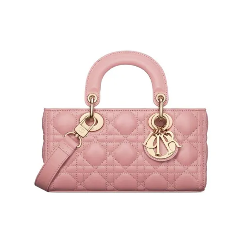 DIOR LADY D Joy Sheepskin Сумка Lady Dior Портативная Сумка через плечо Маленькая Женская Розовая
