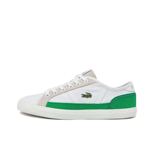 LACOSTE Collaboration Low Топ Скейтборд Кроссовки Женские Белые Зеленые