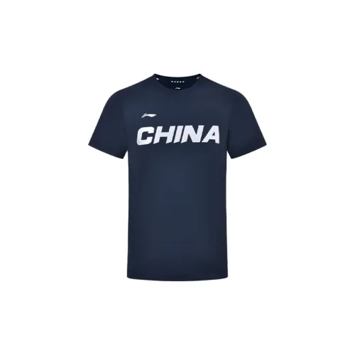 LINING Ink Синий Мужская T-Рубашка