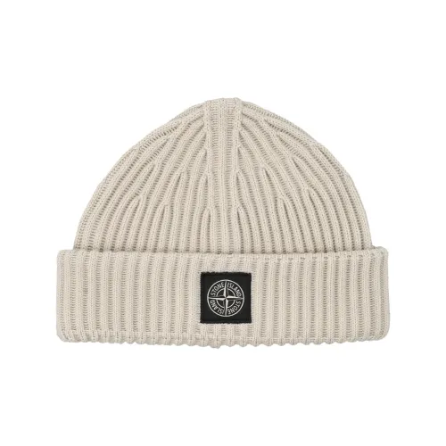 STONE ISLAND Новая шерсть Шапки-бини Мужской Бежевый