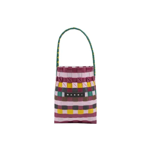 Marni Полипропиленовая сумка женская красная многоцветная